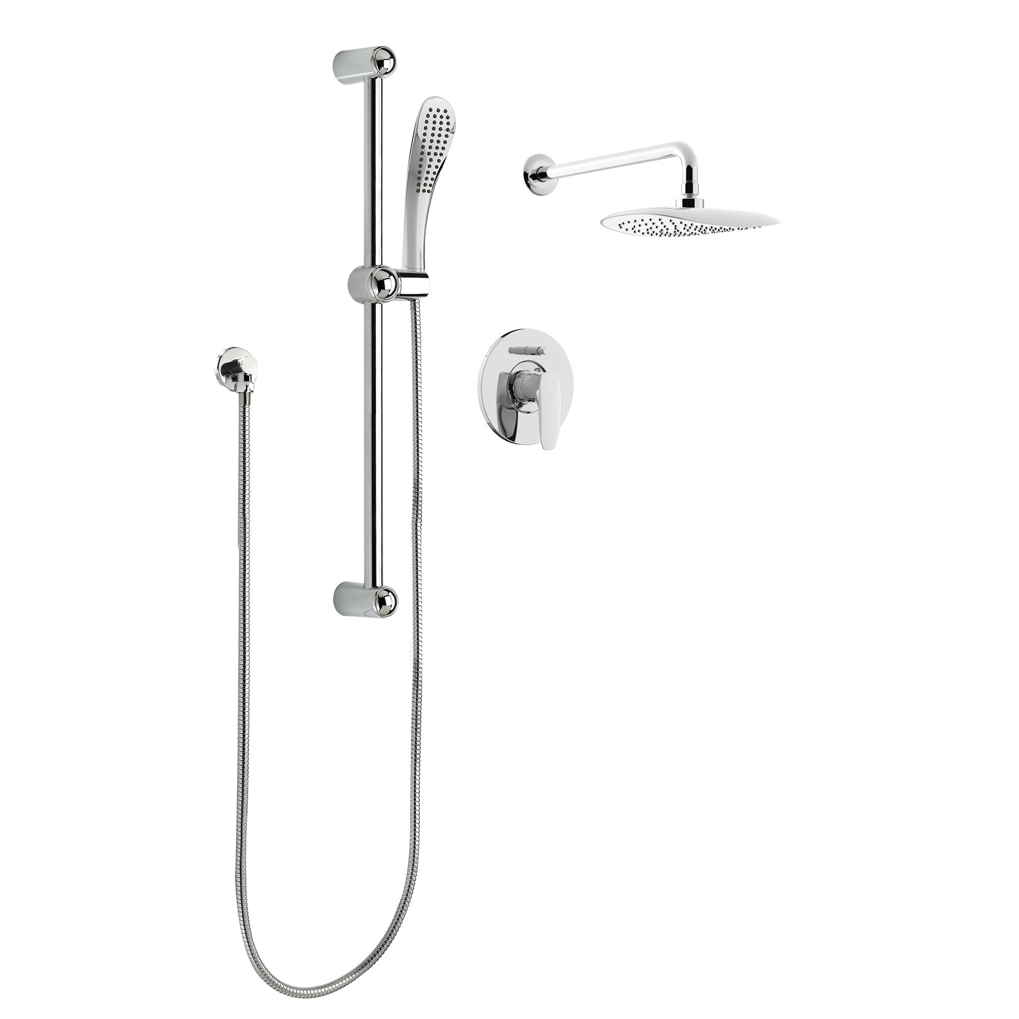 Keeney Manufacturing Company Rain Pressure Balanced Dual Function Keeney Manufacturing Company Rain Pressure Balanced Dual Function Complete Shower System Wayfair