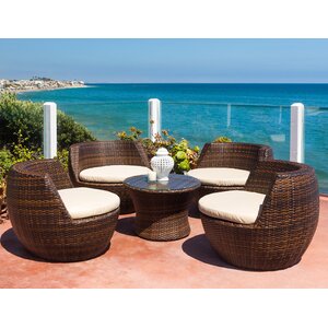 Ohana 5 Piece Conversation Set with Cushions