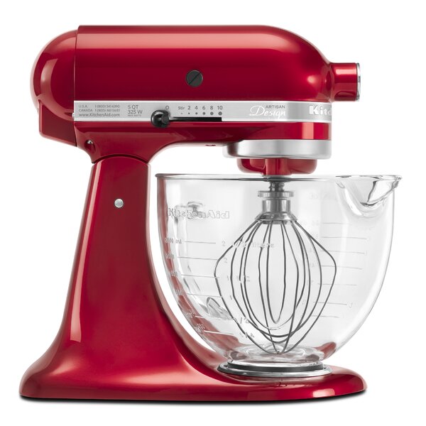 Artisan Design Series 5 Qt. Stand Mixer with Glass Bowl by KitchenAid