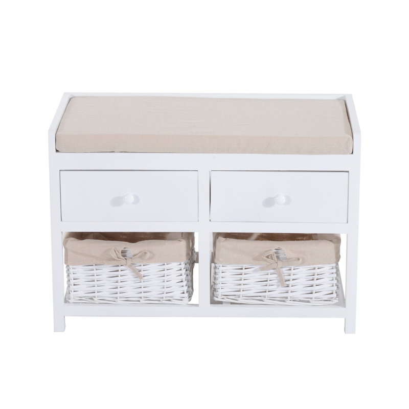 Brambly Cottage Raina Wood Storage Hallway Bench Reviews
