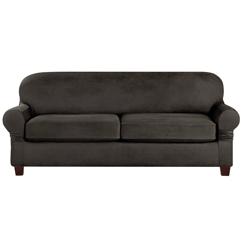Sure Fit Vintage Leather Furniture Stretch Box Cushion ...