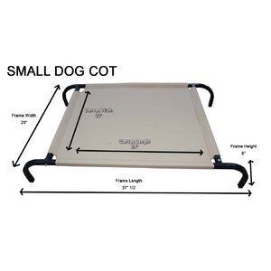 Heavy-Duty Canvas Cot Dog Furniture Style