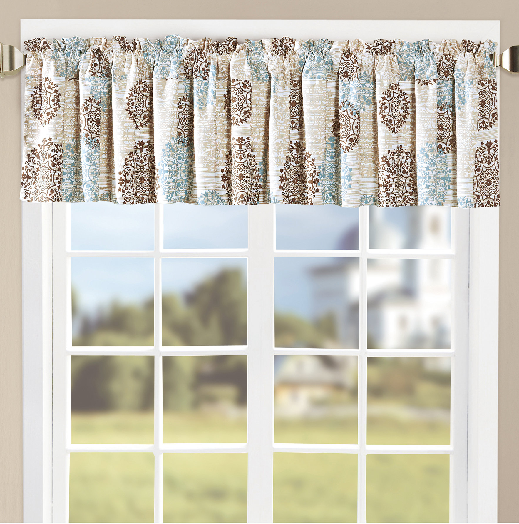 Red Barrel Studio Nordmeyer Medallion 60 Window Valance Reviews