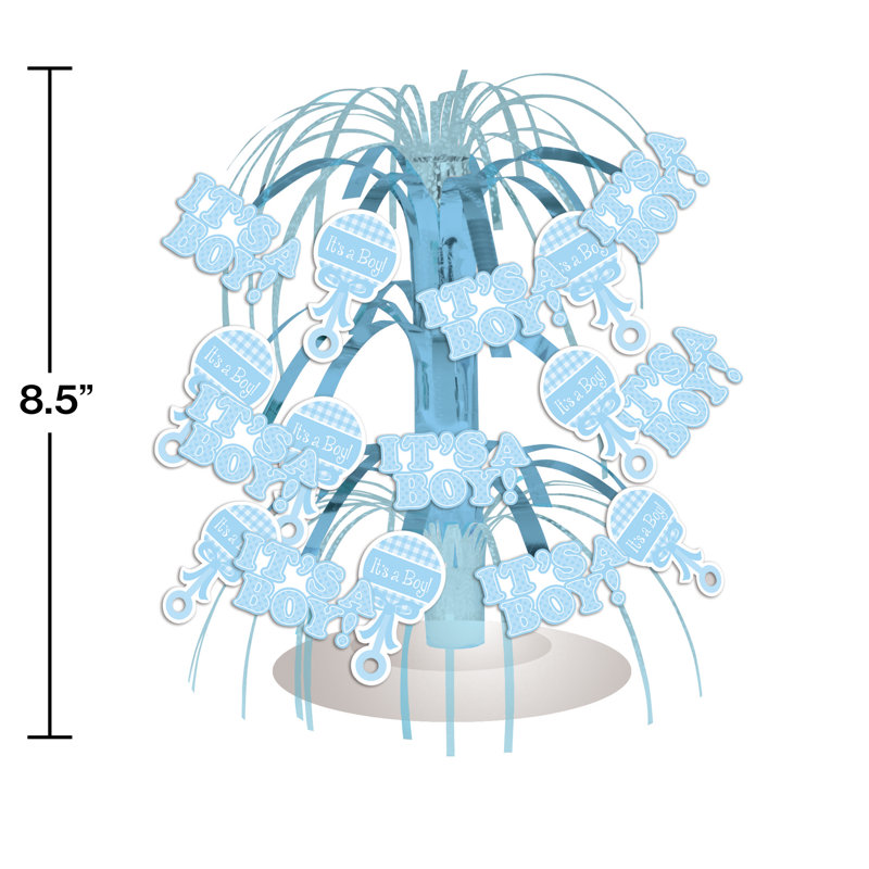 The Party Aisle It S A Boy Baby Shower Decoration Kit Reviews Wayfair