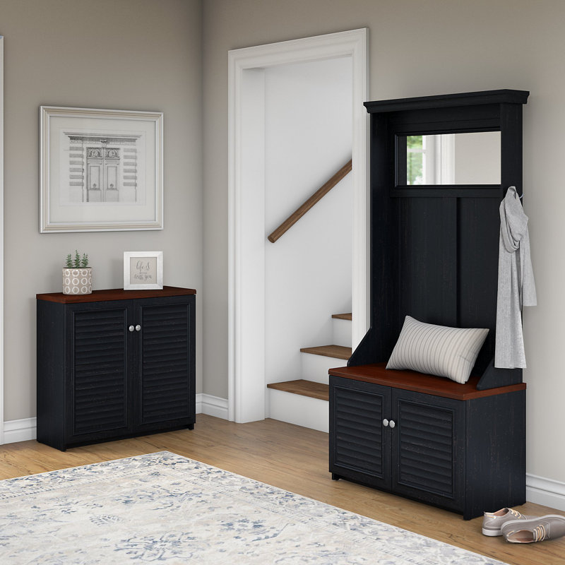 Beachcrest Home Fairview Entryway Storage Set With Hall Tree Wayfair