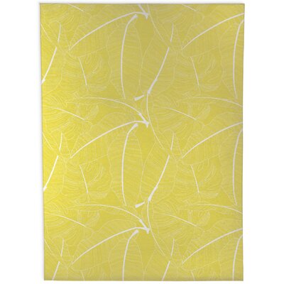 Mihos Floral Yellow Area Rug East Urban Home Rug Size: Rectangle 2' x 3'