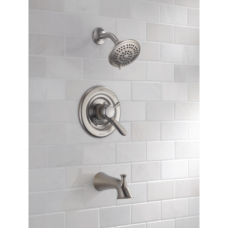 Delta Lahara Tub and Shower Faucet Trim with Lever Handles and Monitor & Reviews Wayfair