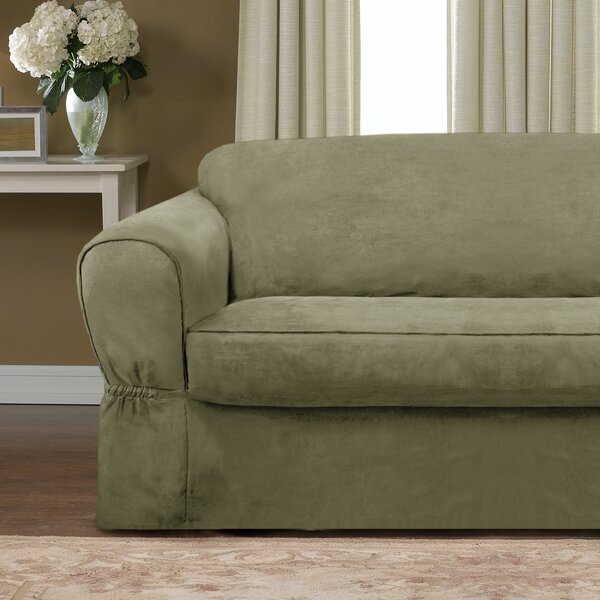 Bearup Barras Box Cushion Loveseat Slipcover by Darby Home Co