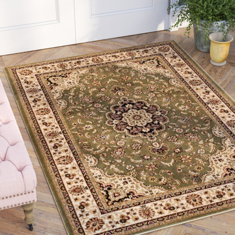 Belliere Medallion Green Area Rug & Reviews Birch Lane