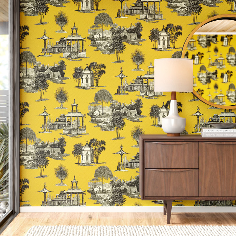 Ashford Toiles Mandarin 27 L X 27 W Wallpaper Roll Reviews