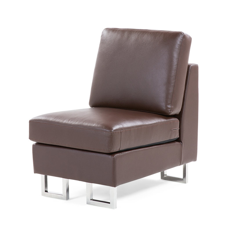 Velago Leather Sectional & Reviews Wayfair