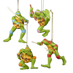 4 Piece Teenage Mutant Ninja Turtles Ornament Set