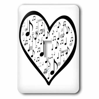 3drose Musical Notes Ribbon 1 Gang Toggle Light Switch Wall Plate Wayfair