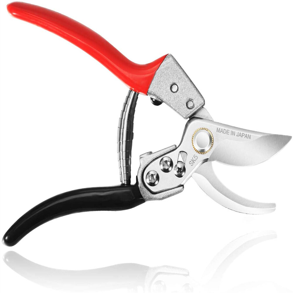 Pruner High Carbon SK5 Steel Hand Pruning Shears Garden Clippers Tree Trimmer 