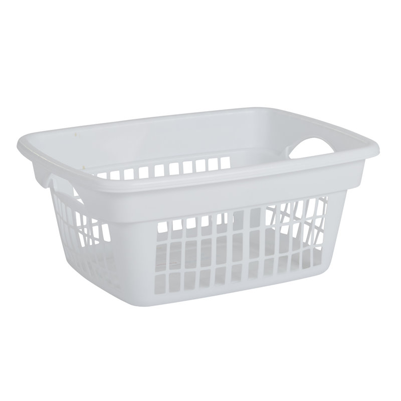 white washing basket