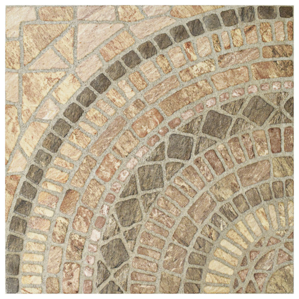 Tierra 17.75 x 17.75 Ceramic Field Tile in Beige/Brown by EliteTile