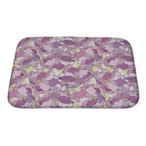 Charlie Flowers Repeating Pattern Bath Rug