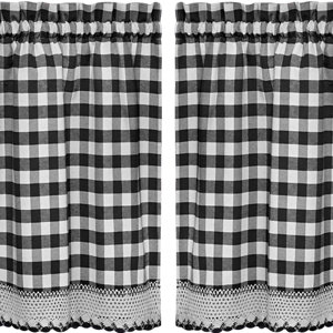 Buffalo Check Kitchen Tier Curtain (Set of 2)