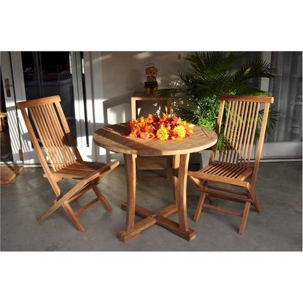 Bristol 3 Piece Teak Bistro Set by Anderson Teak