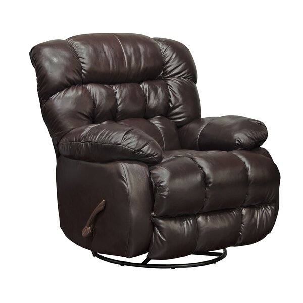 Union City Leather Manual Swivel Recliner By Red Barrel Studio