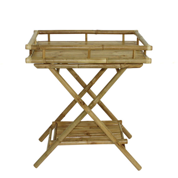 Denisse Bamboo Butler Tray Table by Highland Dunes| @ $130.00