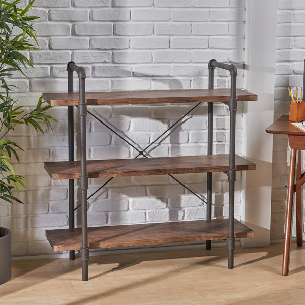 Monahan Faux Wood 3 Tier Etagere Bookcase by Williston Forge