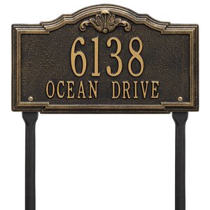 Gatewood Personalized Standard 2-Line Lawn Address Sign