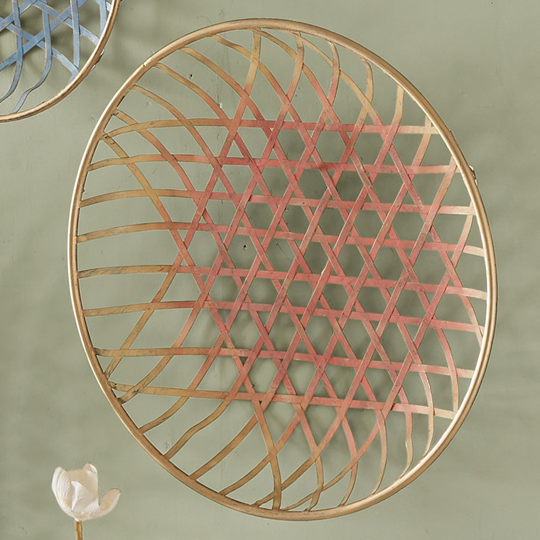 Bungalow Rose Geometric Metal Wall Décor Reviews Wayfair Geometric Metal Wall Décor