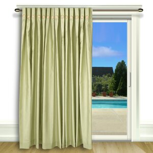 Kensa Solid Room Darkening Thermal Pinch Pleat Single Curtain Panel
