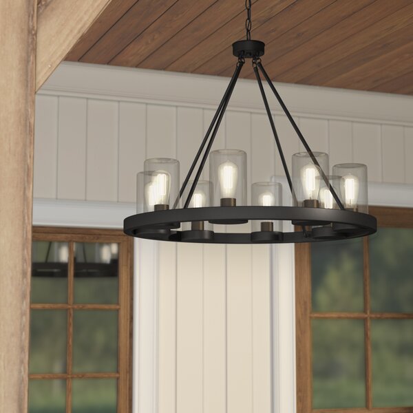 Mount Vernon 8-Light Outdoor Chandelier by Laurel Foundry Modern Farmhouse