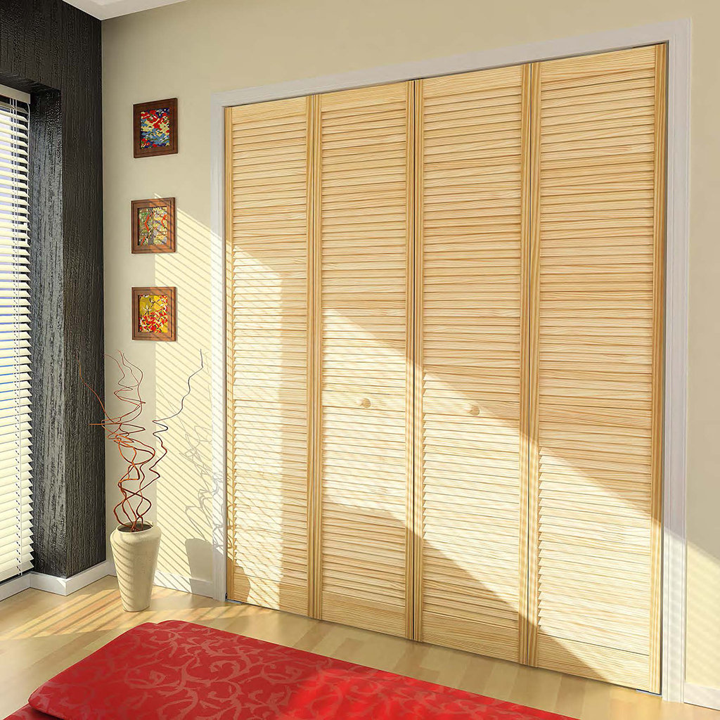 porte pliante persienne blanche almoire