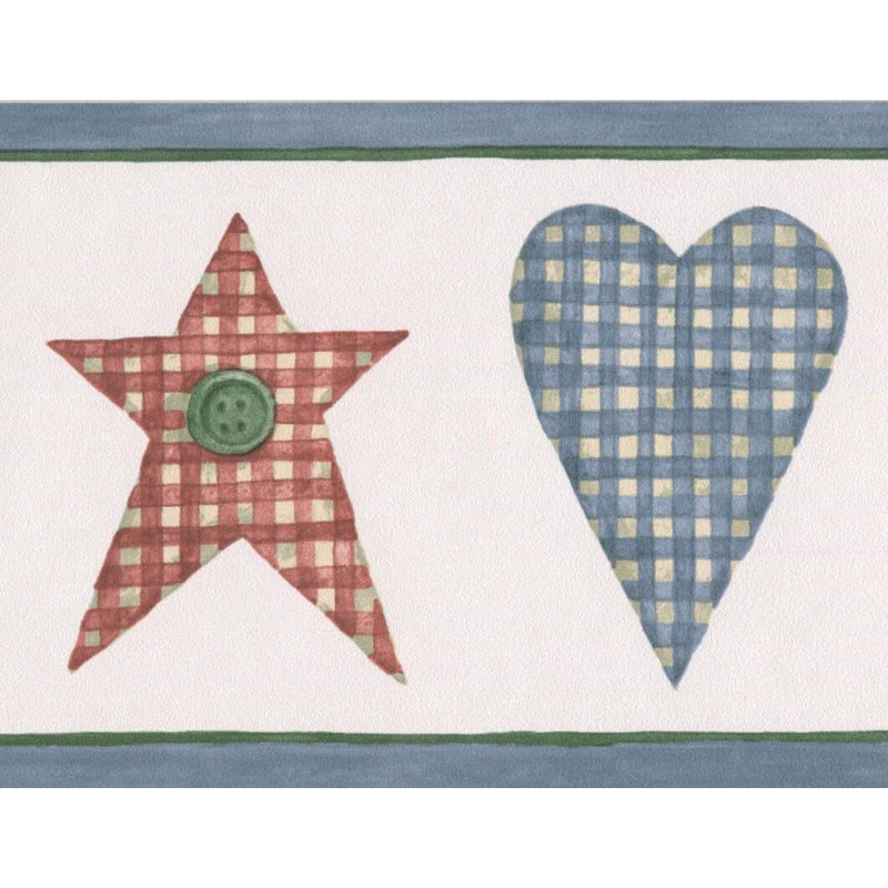 Winston Porter Nowrang Striped Checkered Hearts Stars 15 L X 4 25