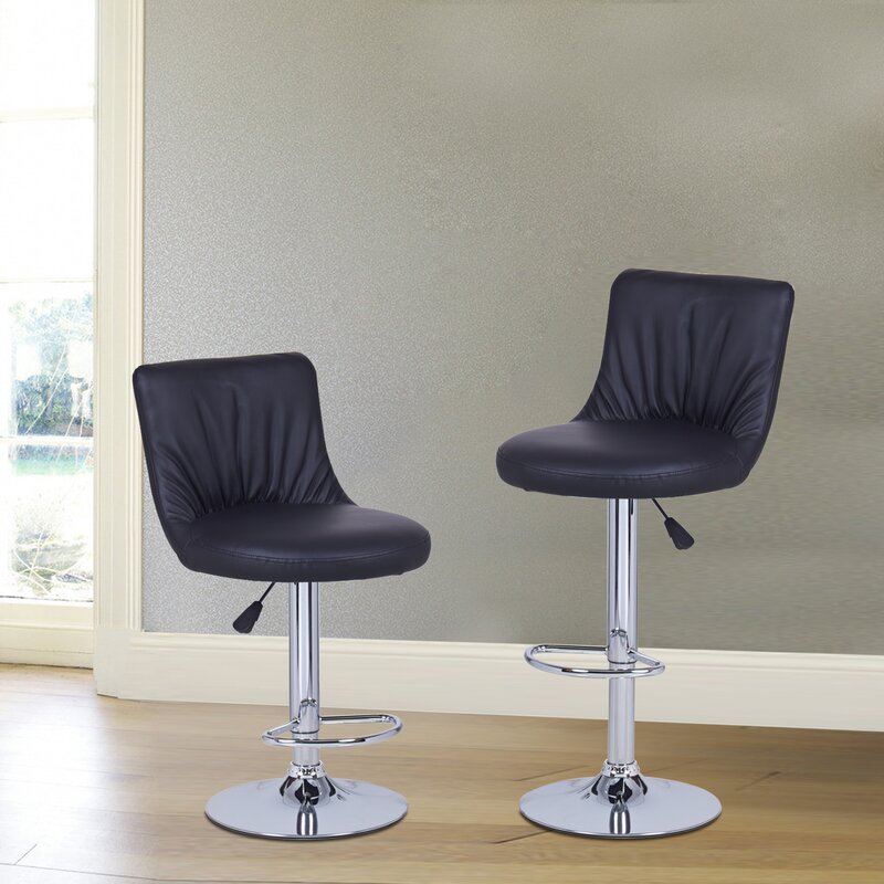 AdecoTrading Adjustable Height Swivel Bar Stool & Reviews | Wayfair