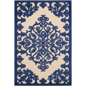 Farley Navy Indoor/Outdoor Area Rug