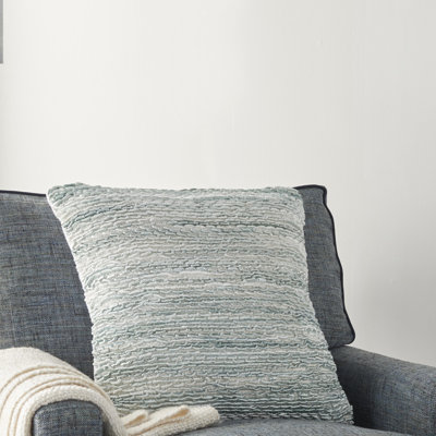 Square Pillow Cover & Insert Solo Rugs Color: Seafoam, Size: 26" x 26"