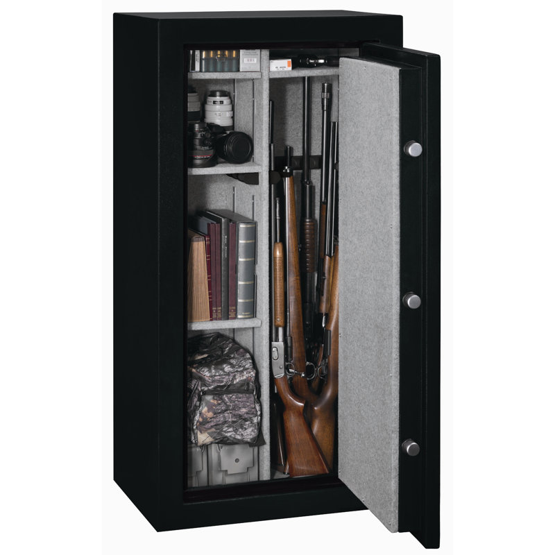 Security Plus 8-Gun Ready Safe Rack Wall Locker Assemble Storage Cabinet Steel