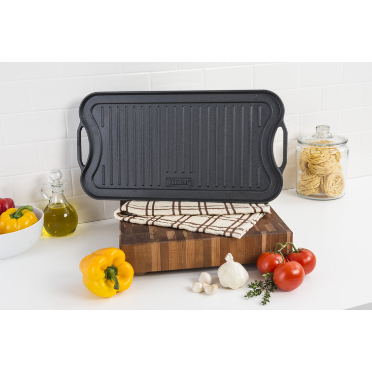 Viking Cast iron Reversible Grill and Griddle Pan