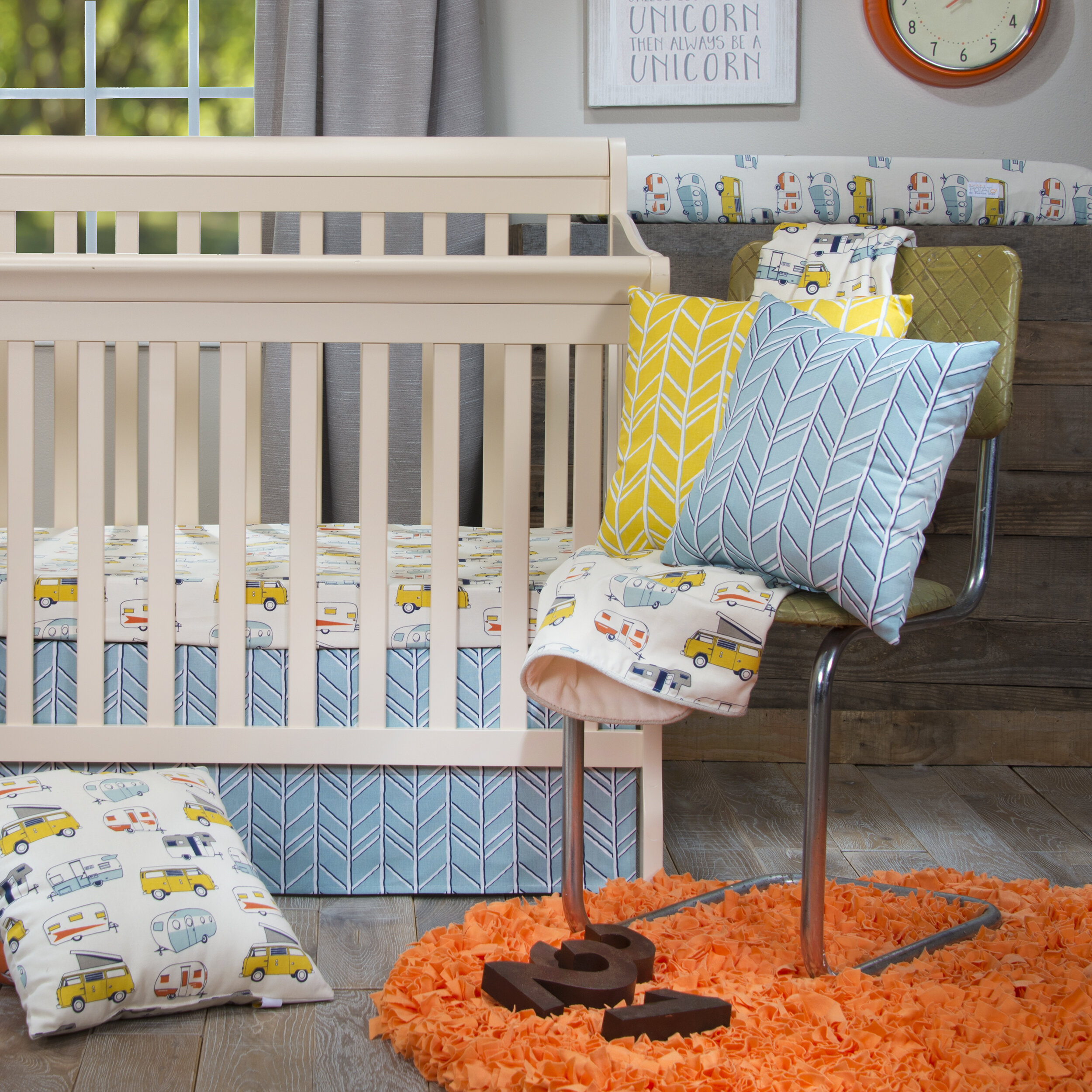 Harriet Bee Alfano Mini 2 Piece Crib Bedding Set Wayfair