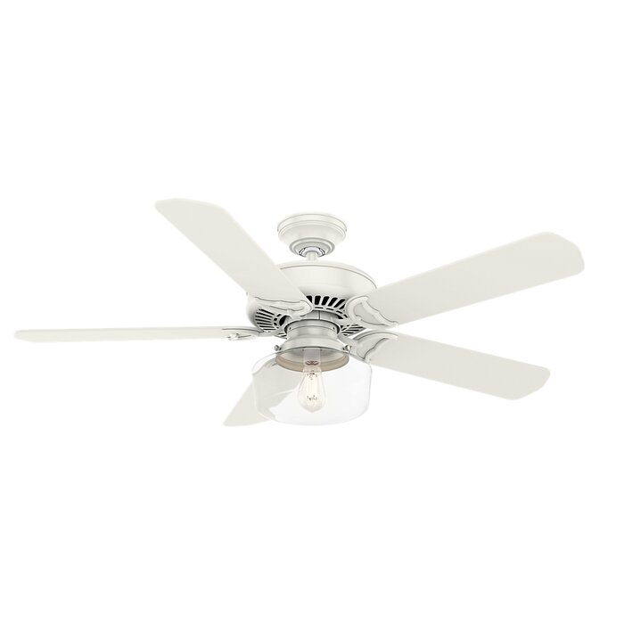 54 Panama 5 Blade Ceiling Fan With Remote Light Kit Included
