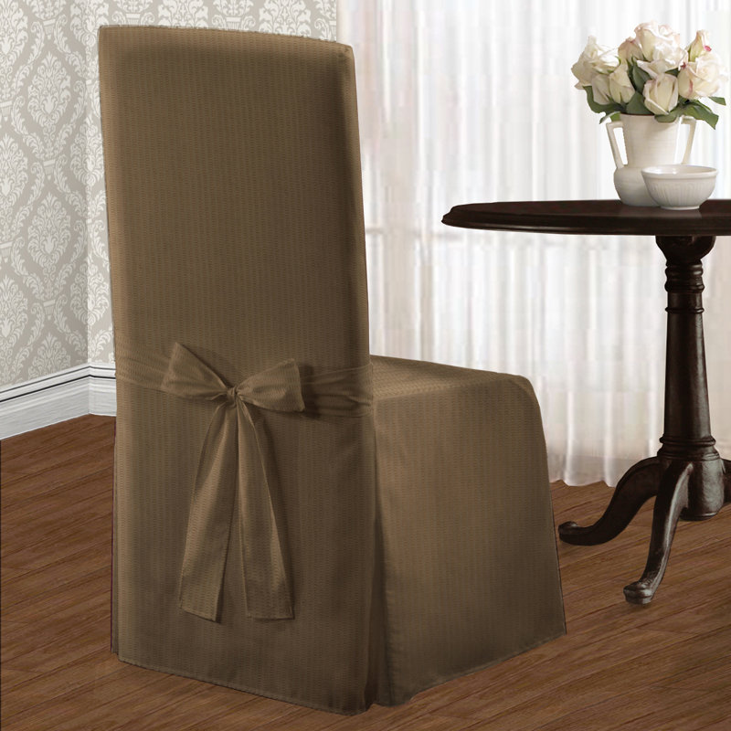 Charlton Home Parson Polyester Chair Slipcover & Reviews Wayfair