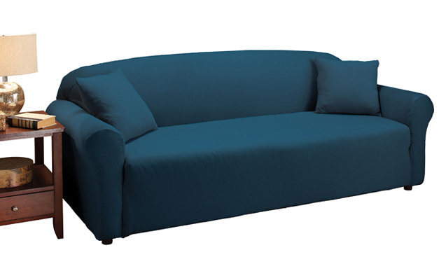 Andover Mills Fl Box Cushion Sofa Slipcover Reviews Wayfair Fl Box Cushion Sofa Slipcover