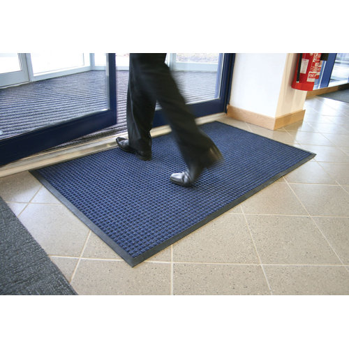 RS PRO Felpudo , color Azul, para Interior, de 1.5mx900mm