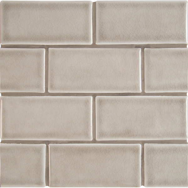 3 x 6 Ceramic Subway Tile in Dove Gray by MSI