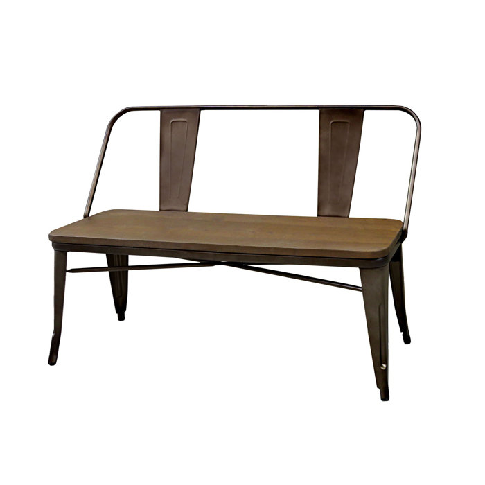 17 Stories Nick Wood Bench Wayfair