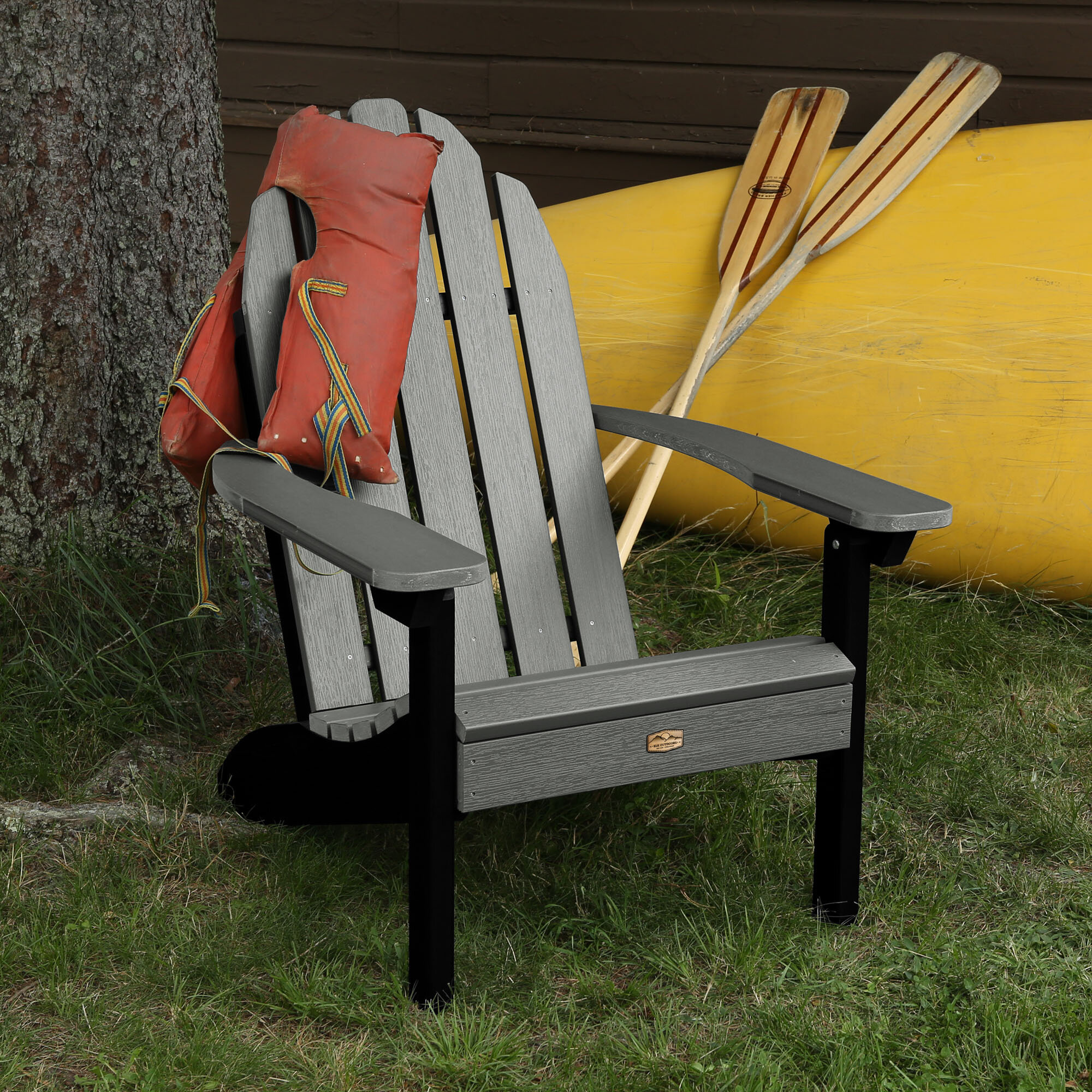 Hamptonburgh Essential Plasticresin Adirondack Chair 