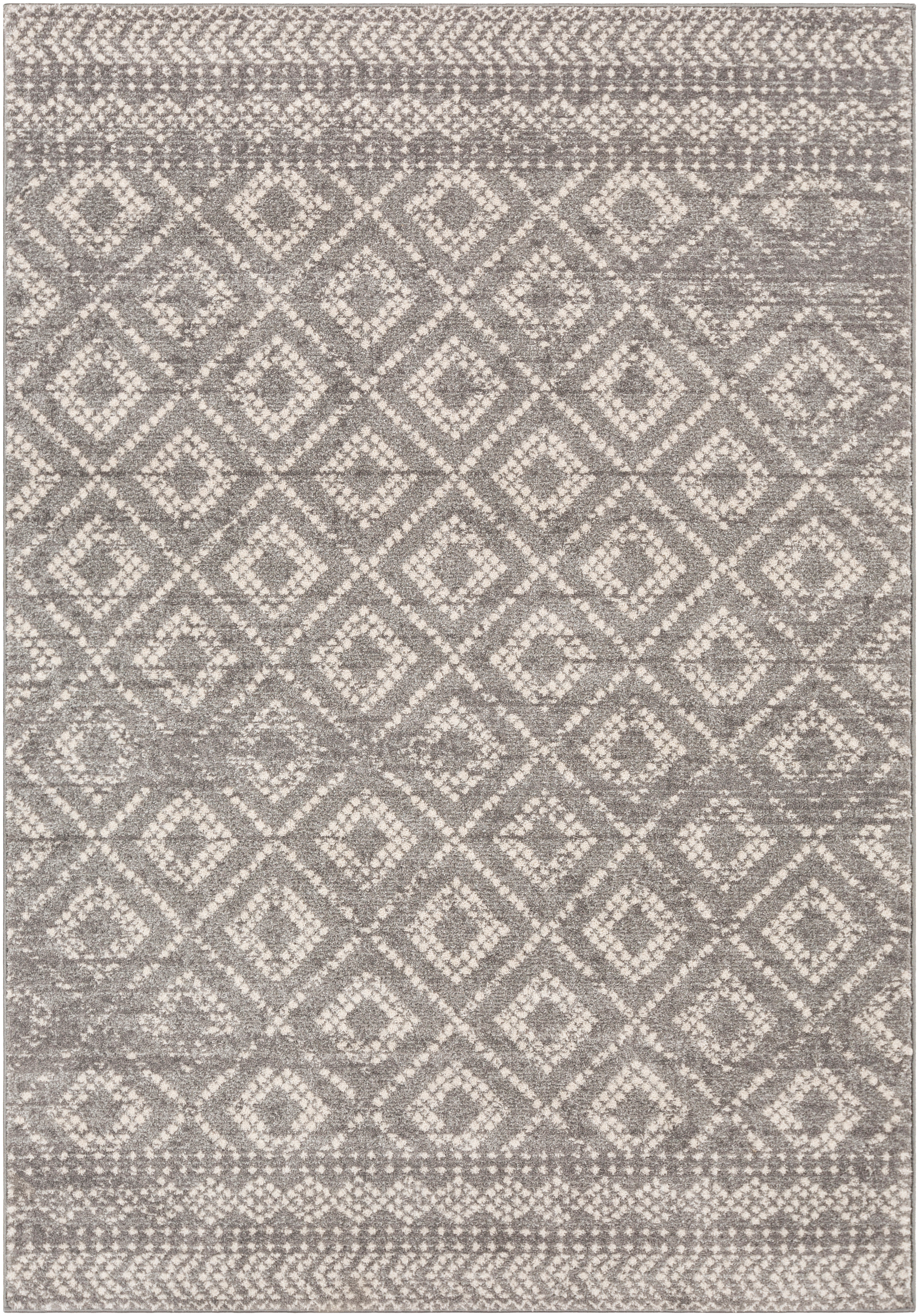 Bungalow Rose Wysocki Distressed Global Inspired Gray Area Rug Bungalow Rose Wysocki Distressed Global