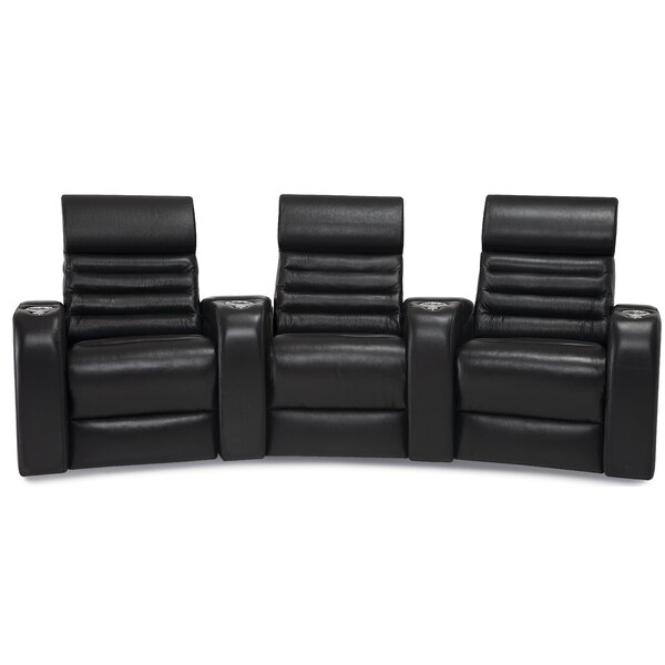 Alexandria Curved Home Theater Sofa (Row Of 3) By Palliser Furniture