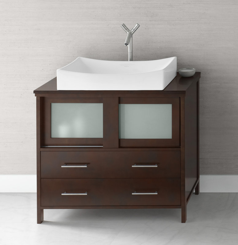 Ronbow Ceramic Rectangular Vessel Bathroom Sink & Reviews Wayfair