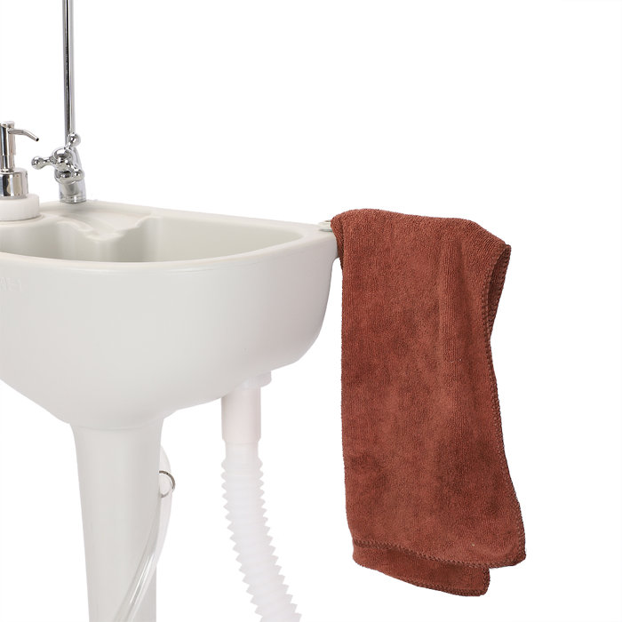Ktaxon Portable Camping 20 Pedestal Bathroom Sink With Faucet