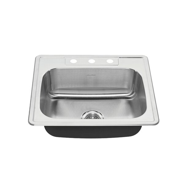 Colony 25 L x 22 W Single Bowl Drop-In Kitchen Sink by American Standard